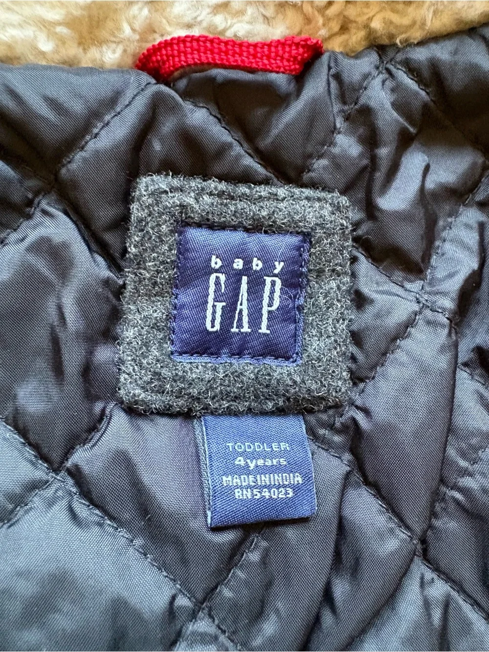 Kids Baby Gap Wool Blend Hooded Toggle/Pea Coat Charcoal, Size 4T